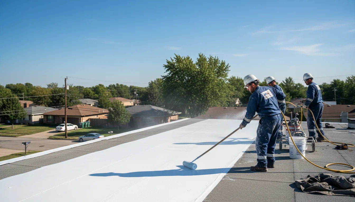 Commercial roof coating in Dudley, MA near me